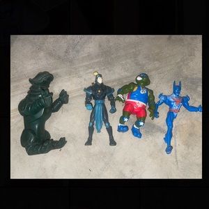 Vintage 90s 2000s power rangers Pokémon batman ninja turtles action figures